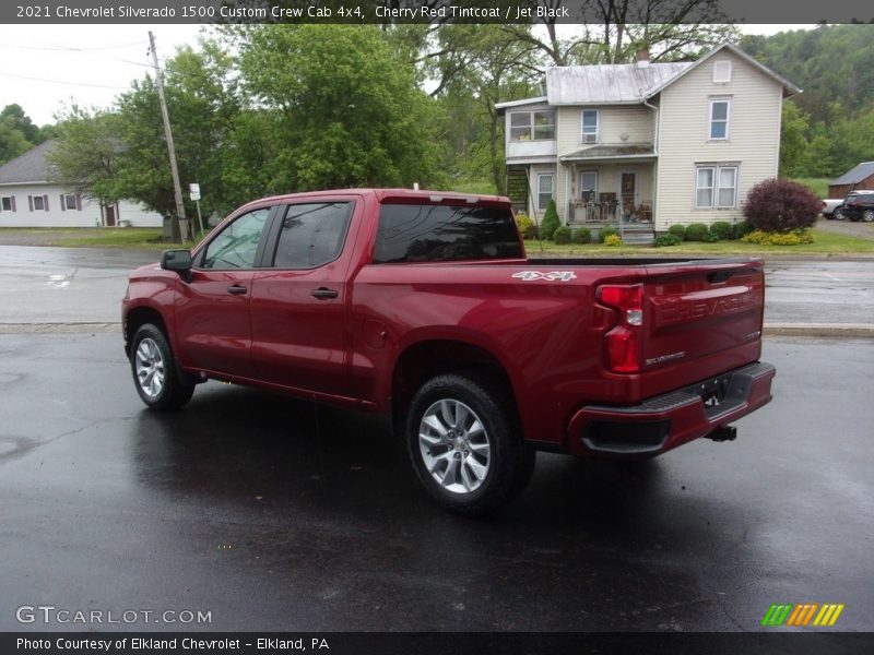 Cherry Red Tintcoat / Jet Black 2021 Chevrolet Silverado 1500 Custom Crew Cab 4x4