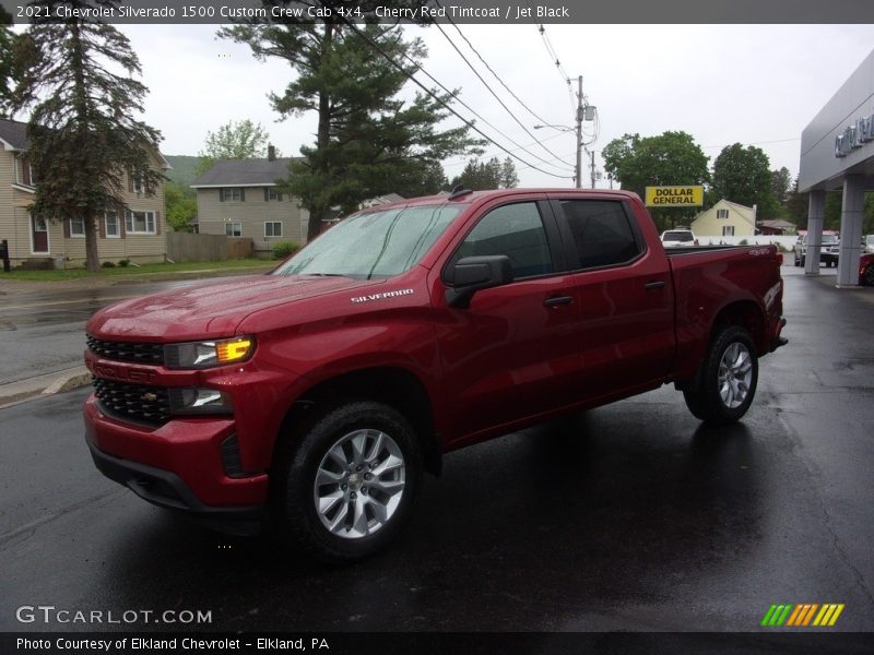 Cherry Red Tintcoat / Jet Black 2021 Chevrolet Silverado 1500 Custom Crew Cab 4x4