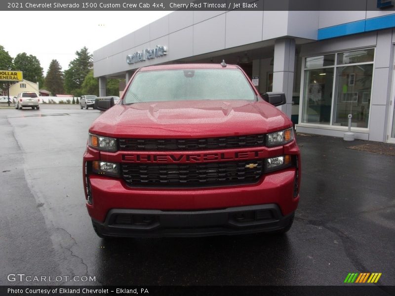 Cherry Red Tintcoat / Jet Black 2021 Chevrolet Silverado 1500 Custom Crew Cab 4x4
