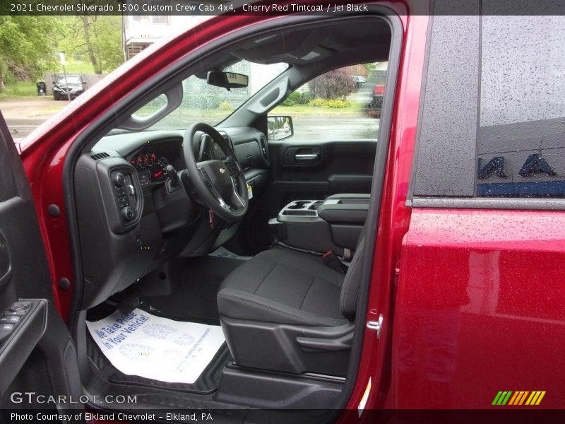 Cherry Red Tintcoat / Jet Black 2021 Chevrolet Silverado 1500 Custom Crew Cab 4x4
