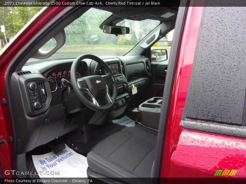 Cherry Red Tintcoat / Jet Black 2021 Chevrolet Silverado 1500 Custom Crew Cab 4x4