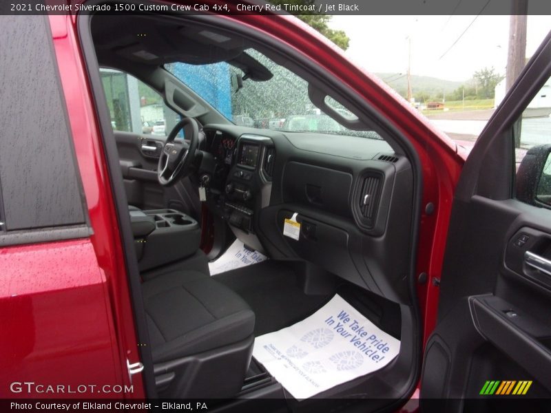 Cherry Red Tintcoat / Jet Black 2021 Chevrolet Silverado 1500 Custom Crew Cab 4x4