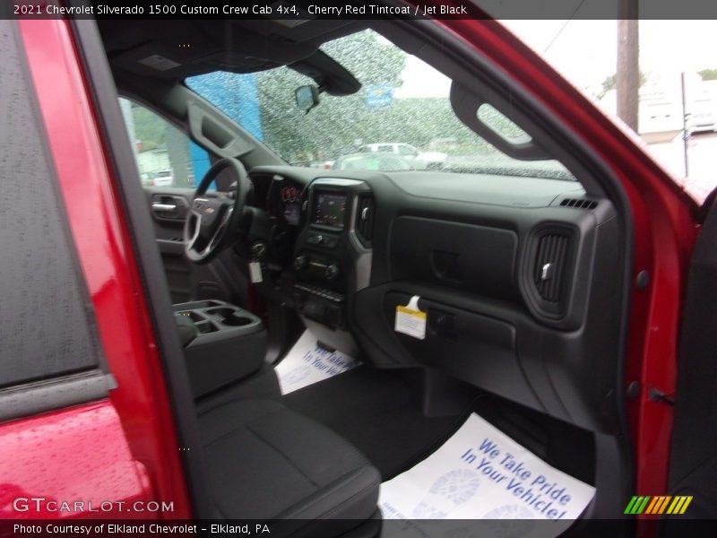 Cherry Red Tintcoat / Jet Black 2021 Chevrolet Silverado 1500 Custom Crew Cab 4x4