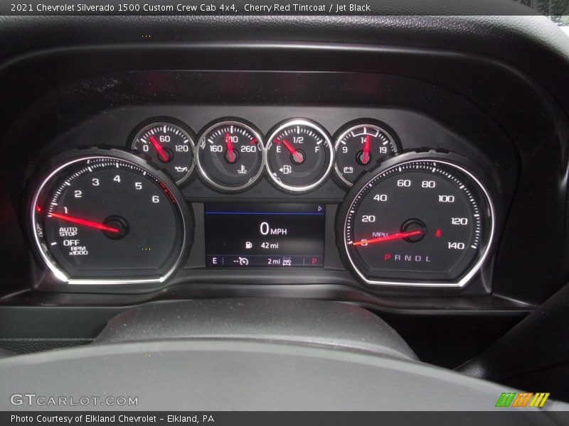 Cherry Red Tintcoat / Jet Black 2021 Chevrolet Silverado 1500 Custom Crew Cab 4x4