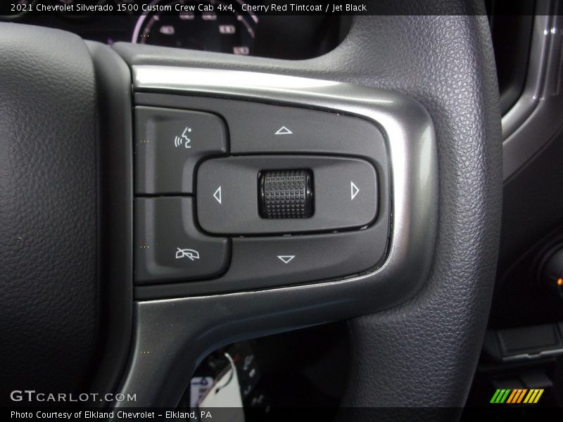 Cherry Red Tintcoat / Jet Black 2021 Chevrolet Silverado 1500 Custom Crew Cab 4x4