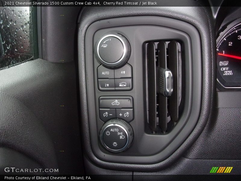 Cherry Red Tintcoat / Jet Black 2021 Chevrolet Silverado 1500 Custom Crew Cab 4x4