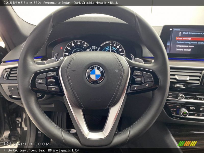 Dark Graphite Metallic / Black 2018 BMW 5 Series 530e iPerfomance Sedan