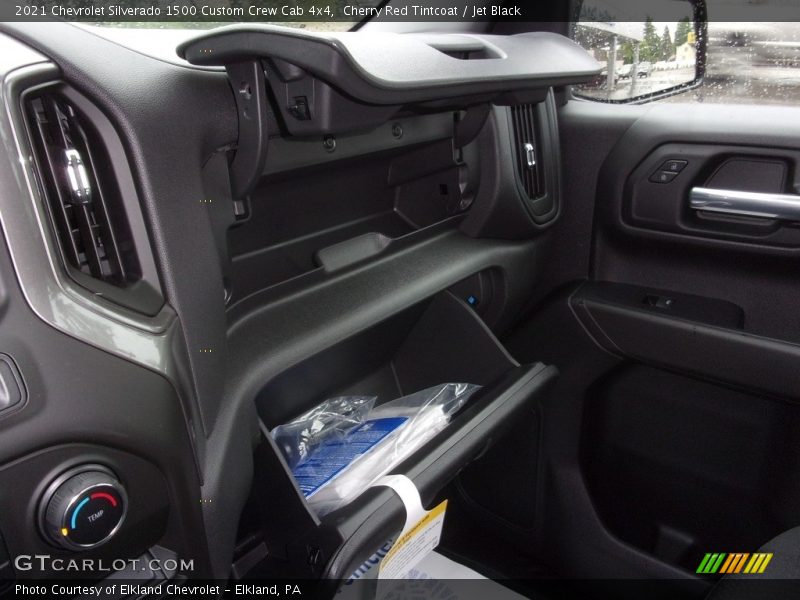Cherry Red Tintcoat / Jet Black 2021 Chevrolet Silverado 1500 Custom Crew Cab 4x4