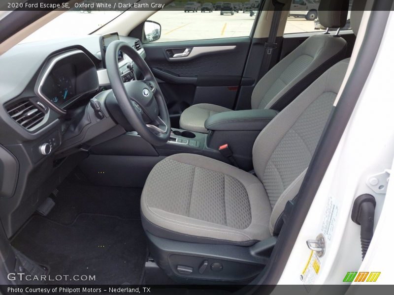 Oxford White / Dark Earth Gray 2020 Ford Escape SE
