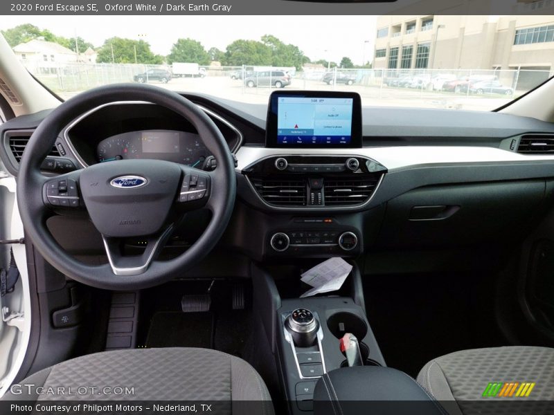 Oxford White / Dark Earth Gray 2020 Ford Escape SE