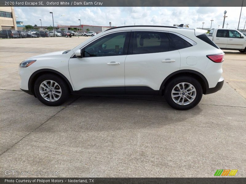 Oxford White / Dark Earth Gray 2020 Ford Escape SE