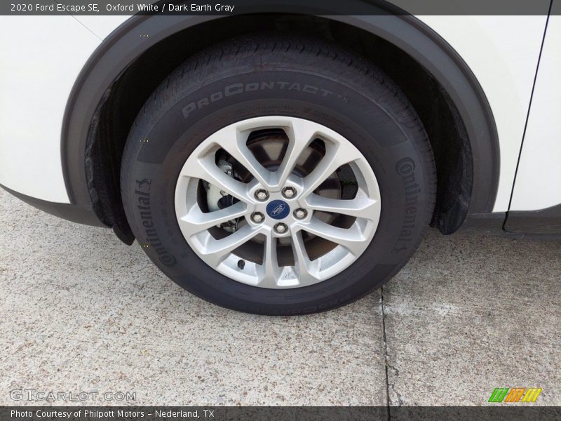 Oxford White / Dark Earth Gray 2020 Ford Escape SE