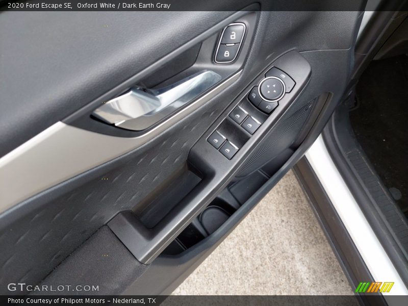 Oxford White / Dark Earth Gray 2020 Ford Escape SE