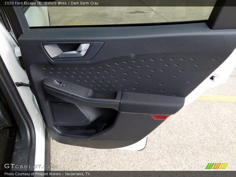 Oxford White / Dark Earth Gray 2020 Ford Escape SE