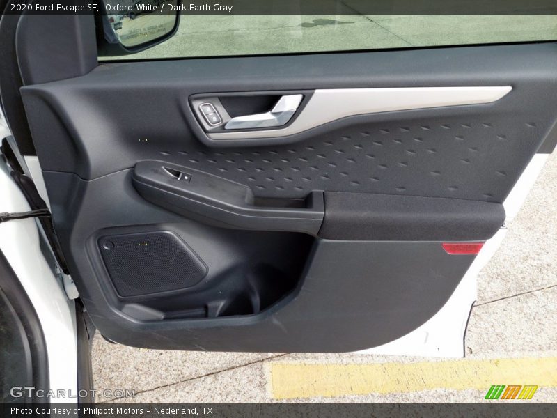 Oxford White / Dark Earth Gray 2020 Ford Escape SE