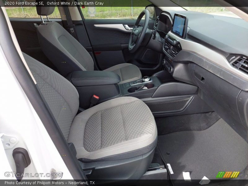 Oxford White / Dark Earth Gray 2020 Ford Escape SE
