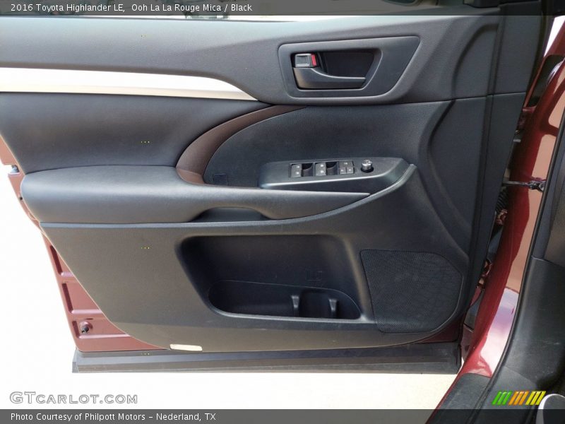 Door Panel of 2016 Highlander LE