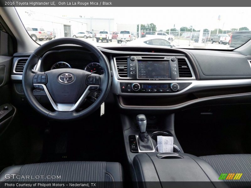 Dashboard of 2016 Highlander LE