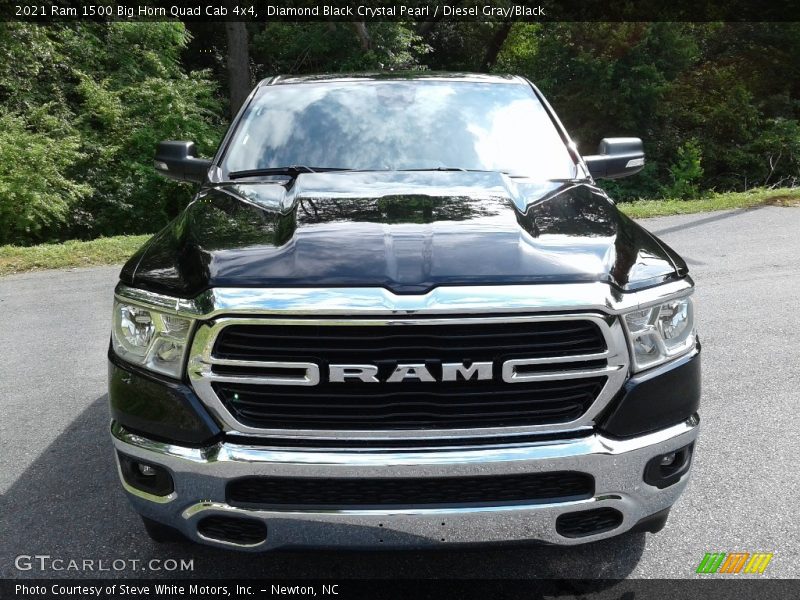 Diamond Black Crystal Pearl / Diesel Gray/Black 2021 Ram 1500 Big Horn Quad Cab 4x4