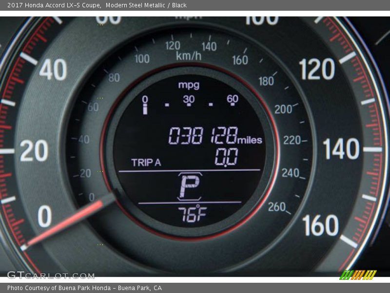 Modern Steel Metallic / Black 2017 Honda Accord LX-S Coupe