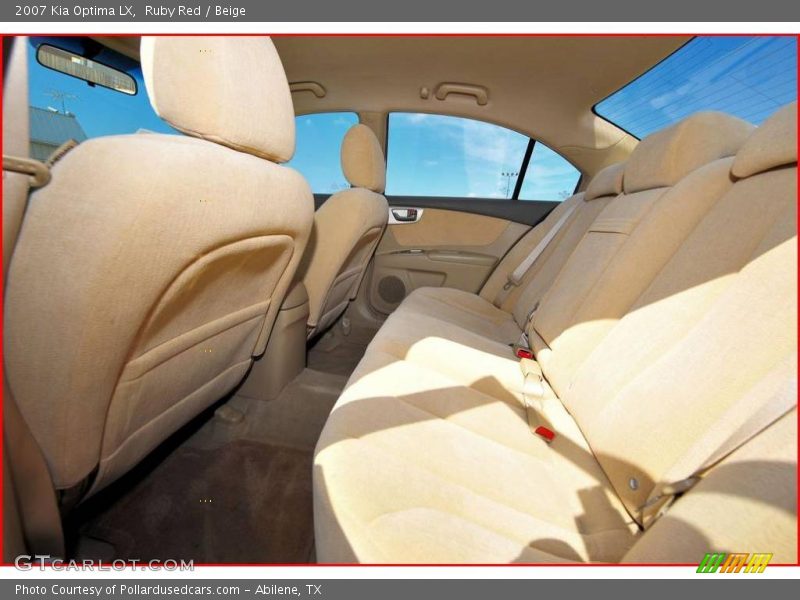 Ruby Red / Beige 2007 Kia Optima LX
