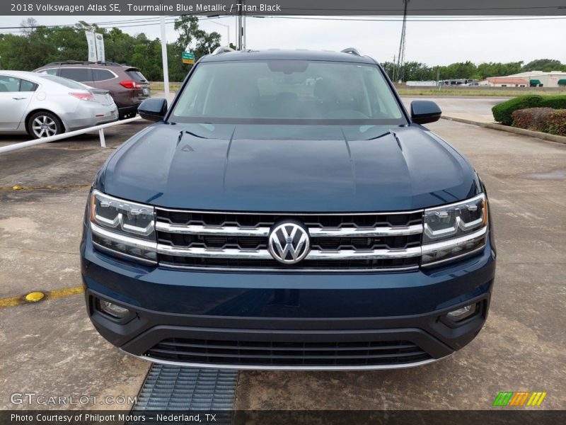 Tourmaline Blue Metallic / Titan Black 2018 Volkswagen Atlas SE