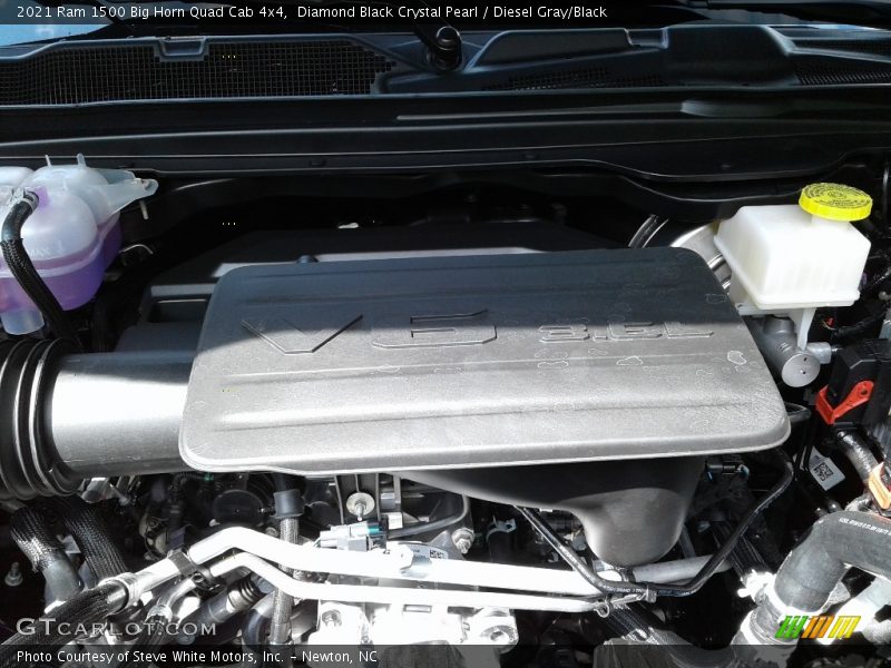 Diamond Black Crystal Pearl / Diesel Gray/Black 2021 Ram 1500 Big Horn Quad Cab 4x4