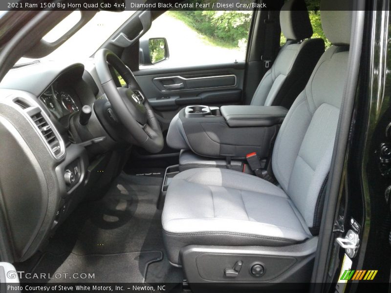 Diamond Black Crystal Pearl / Diesel Gray/Black 2021 Ram 1500 Big Horn Quad Cab 4x4