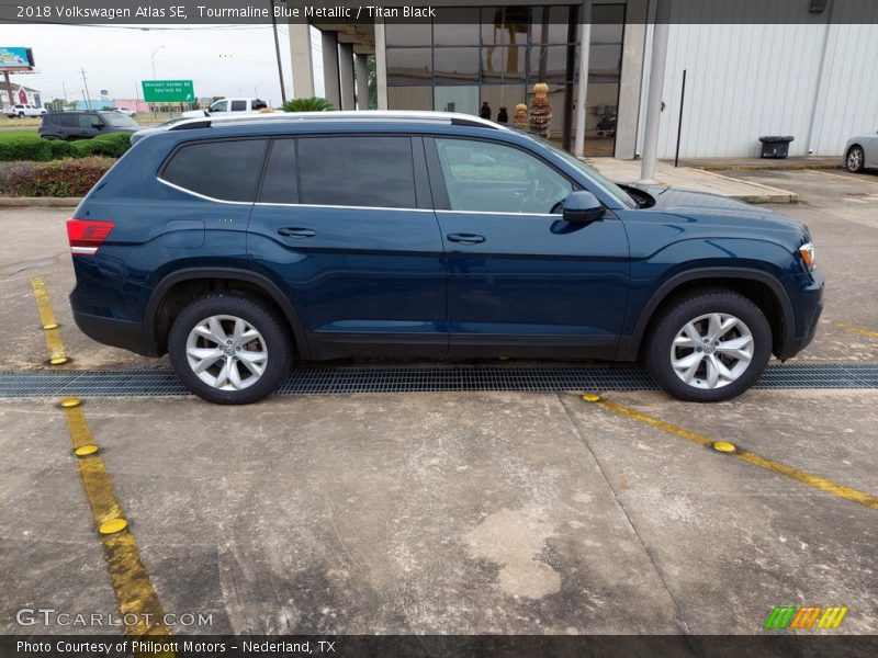 Tourmaline Blue Metallic / Titan Black 2018 Volkswagen Atlas SE