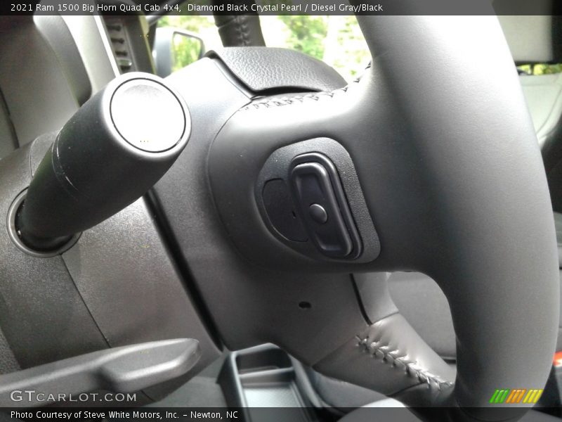 Diamond Black Crystal Pearl / Diesel Gray/Black 2021 Ram 1500 Big Horn Quad Cab 4x4