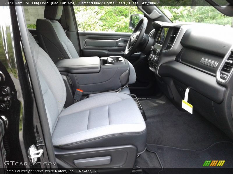 Diamond Black Crystal Pearl / Diesel Gray/Black 2021 Ram 1500 Big Horn Quad Cab 4x4