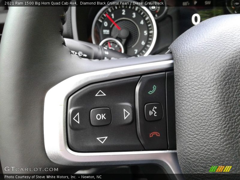 Diamond Black Crystal Pearl / Diesel Gray/Black 2021 Ram 1500 Big Horn Quad Cab 4x4