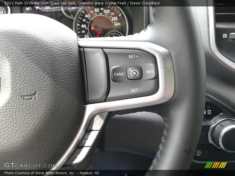Diamond Black Crystal Pearl / Diesel Gray/Black 2021 Ram 1500 Big Horn Quad Cab 4x4