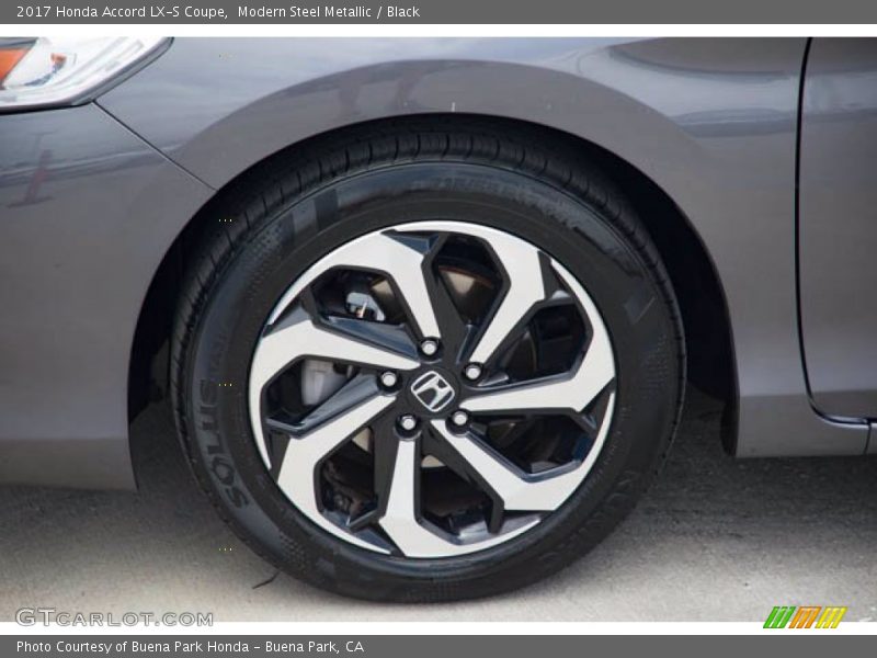 Modern Steel Metallic / Black 2017 Honda Accord LX-S Coupe
