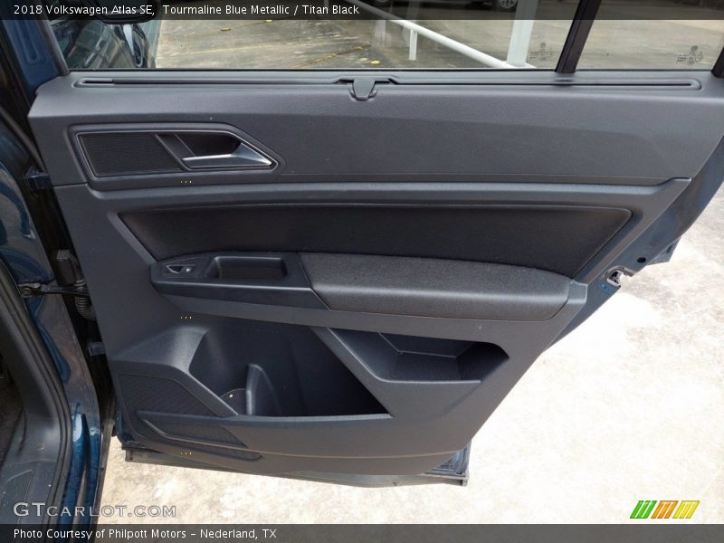 Tourmaline Blue Metallic / Titan Black 2018 Volkswagen Atlas SE