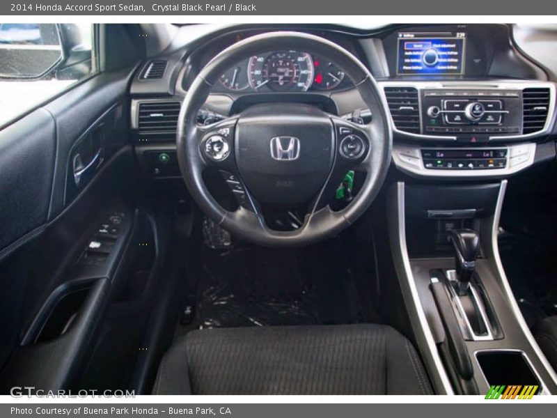 Crystal Black Pearl / Black 2014 Honda Accord Sport Sedan