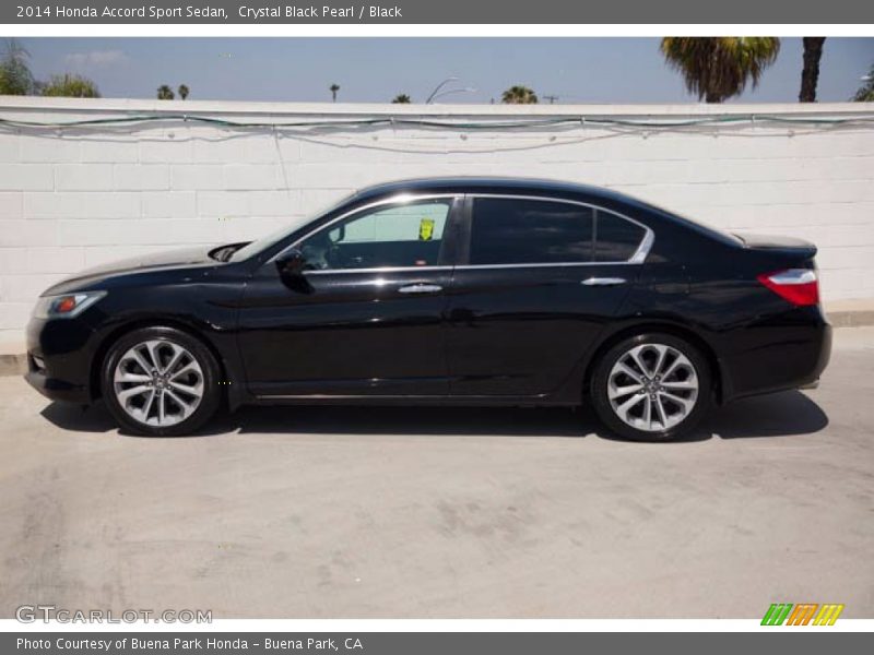 Crystal Black Pearl / Black 2014 Honda Accord Sport Sedan