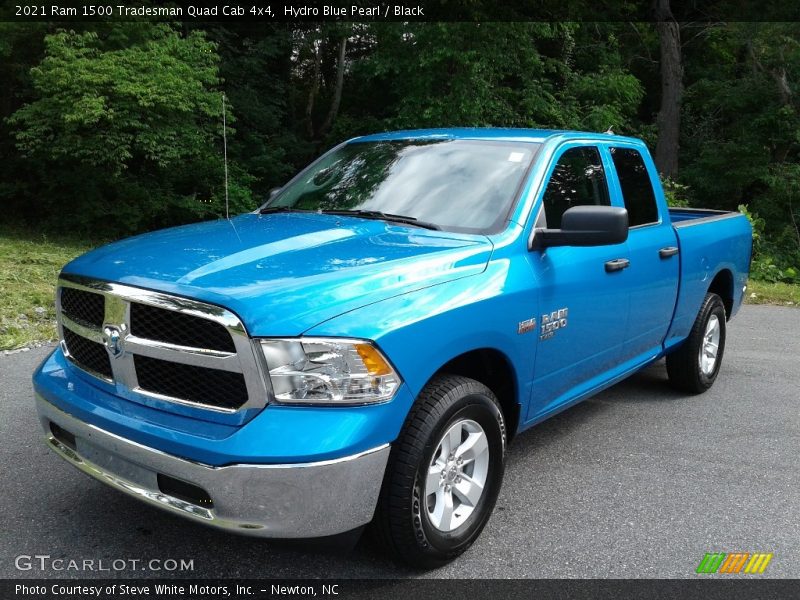 Hydro Blue Pearl / Black 2021 Ram 1500 Tradesman Quad Cab 4x4