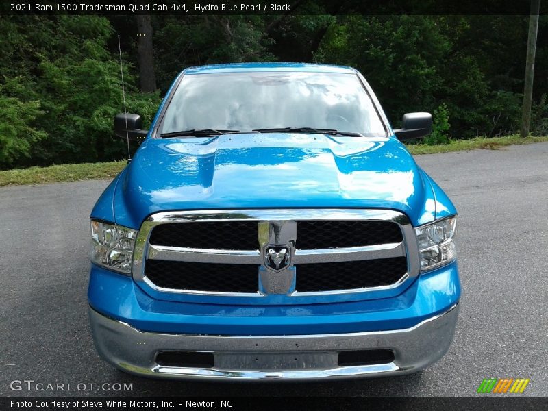 Hydro Blue Pearl / Black 2021 Ram 1500 Tradesman Quad Cab 4x4