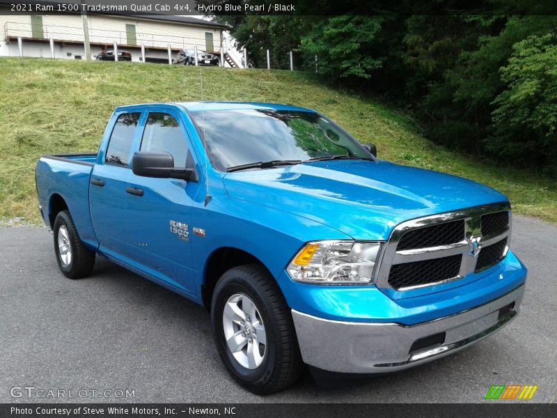 Hydro Blue Pearl / Black 2021 Ram 1500 Tradesman Quad Cab 4x4