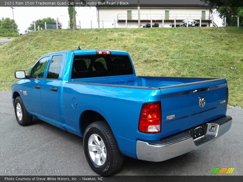 Hydro Blue Pearl / Black 2021 Ram 1500 Tradesman Quad Cab 4x4