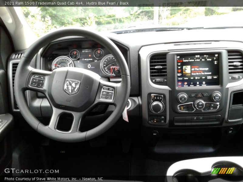 Hydro Blue Pearl / Black 2021 Ram 1500 Tradesman Quad Cab 4x4