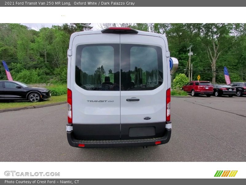 Oxford White / Dark Palazzo Gray 2021 Ford Transit Van 250 MR Long