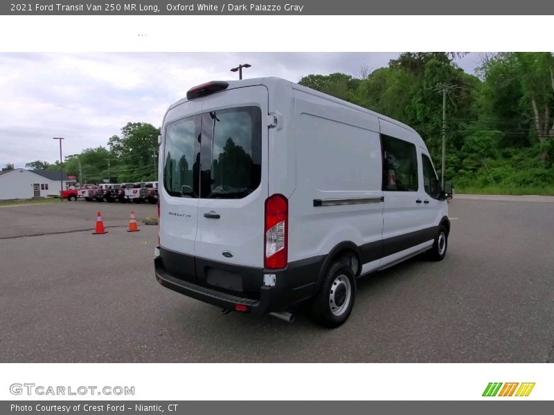 Oxford White / Dark Palazzo Gray 2021 Ford Transit Van 250 MR Long