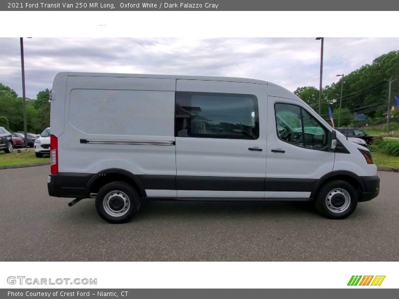 Oxford White / Dark Palazzo Gray 2021 Ford Transit Van 250 MR Long