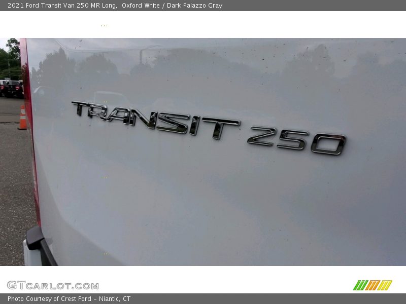 Oxford White / Dark Palazzo Gray 2021 Ford Transit Van 250 MR Long