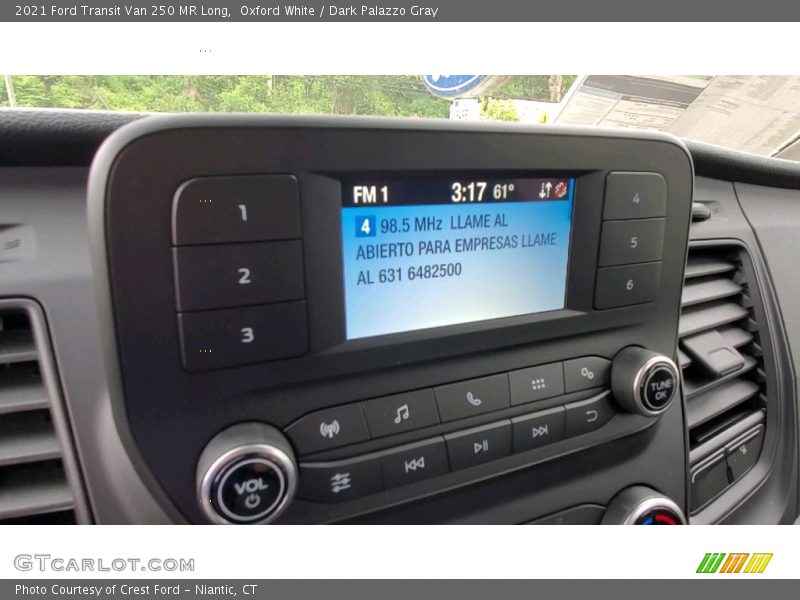 Oxford White / Dark Palazzo Gray 2021 Ford Transit Van 250 MR Long