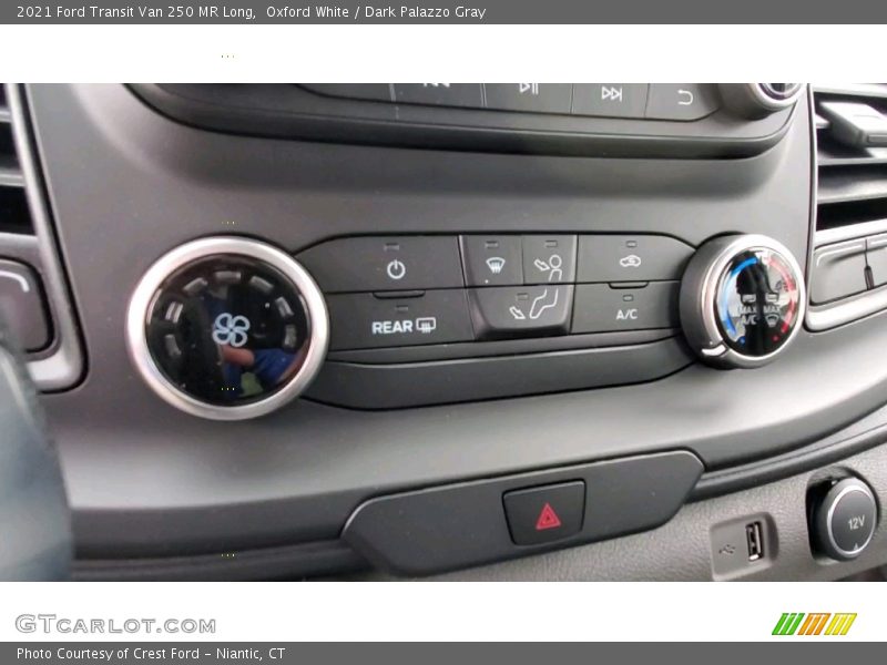 Oxford White / Dark Palazzo Gray 2021 Ford Transit Van 250 MR Long