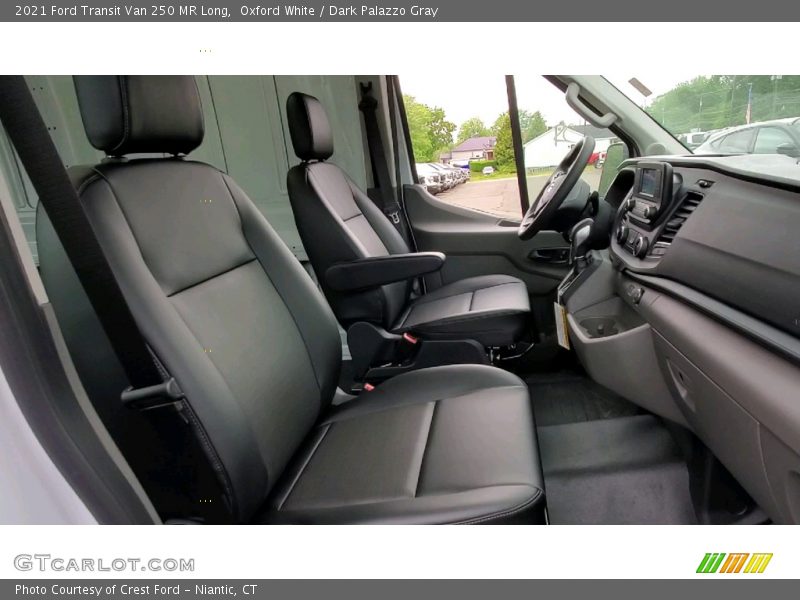 Oxford White / Dark Palazzo Gray 2021 Ford Transit Van 250 MR Long