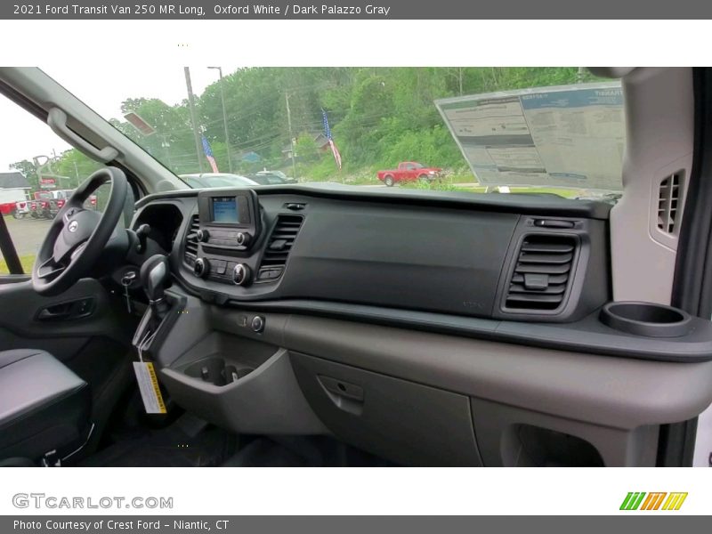 Oxford White / Dark Palazzo Gray 2021 Ford Transit Van 250 MR Long